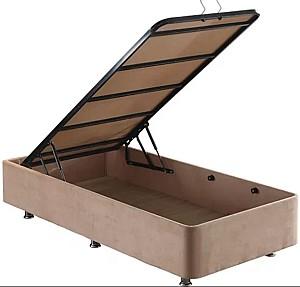 Pat Trendy Latte 100x200 cm Maro Deschis (Cu Saltea)