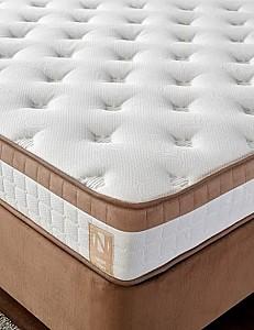 Pat Trendy Latte 100x200 cm Maro Deschis (Cu Saltea)