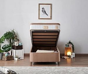Pat Trendy Latte 90x190 cm Maro Deschis (Cu Saltea)