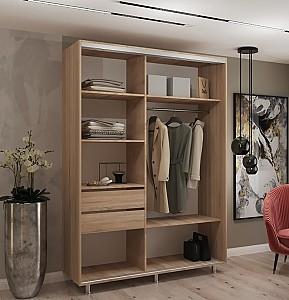 Dulap-cupe My-Style 1.1 x H2.4 m Pal + Oglinda Stejar Sonoma