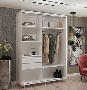 Dulap-cupe My-Style 1.1 x H2.4 m Pal + Oglinda Cenușiu