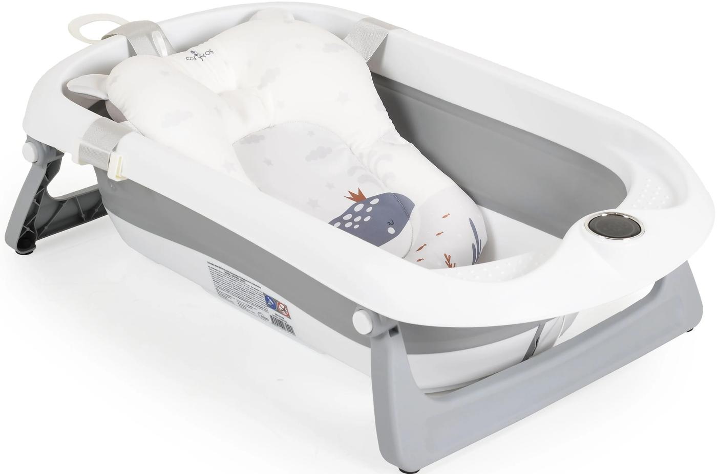 Cada pentru bebelusi Moni Balena Grey