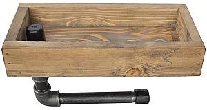 Raft pentru baie Trendy Boruraf 117 Nuc (Maro)/Negru