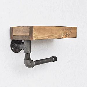 Raft pentru baie Trendy Boruraf 117 Nuc (Maro)/Negru