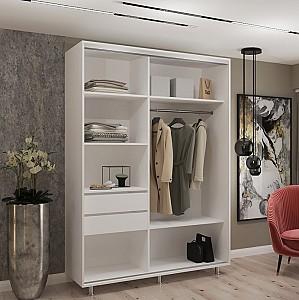 Dulap-cupe My-Style 1.1 x H2.4 m Oglinda Cenușiu