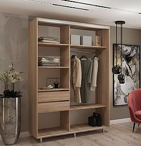 Dulap-cupe My-Style 1.1 x H2.4 m Pal Stejar Sonoma