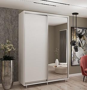 Dulap-cupe My-Style 1.1 x H2.4 m Pal + Oglinda Alb