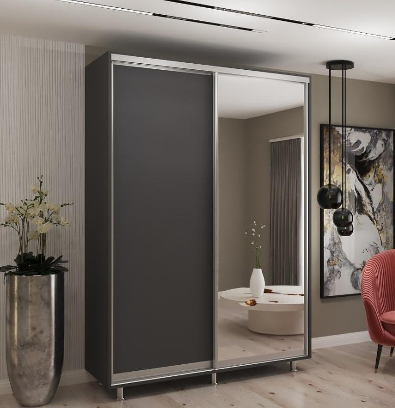 Dulap-cupe My-Style 1.1 x H2.4 m Pal + Oglinda Antracit