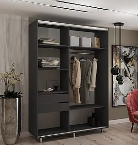 Dulap-cupe My-Style 1.1 x H2.4 m Pal + Oglinda Antracit