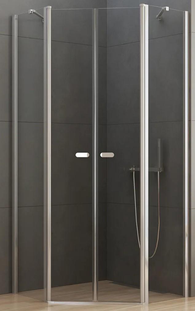 Cabina de dus New Trendy New Soleo pentagonal 90x90x195 Hinged 6mm Active Shiel K-0610