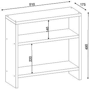 Masuta laterala Trendy Silvanus Alb