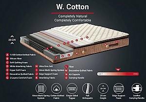 Saltea Trendy W Cotton 200x200 cm Alb Maro