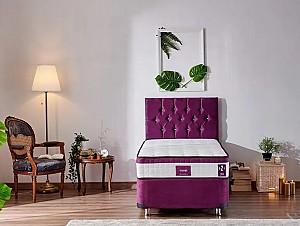 Saltea Trendy Violet 90x190 cm Alb / Violet