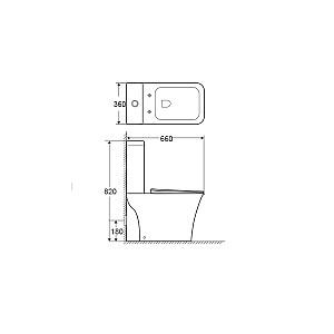 Vas WC Goxea GX-12004