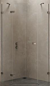 Cabina de dus New Trendy Avexa Gunmetal Brushed Pentagonal R 90x90x200 Hinged EXK-3832