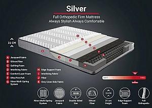 Saltea Trendy Silver 120x200 cm Alb / Gri