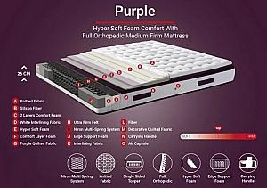 Saltea Trendy Purple 120x200 cm Alb Violet