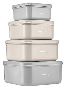 Set de recipiente alimentare Kikka Boo Kitty Cat Grey