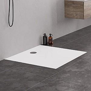 Cadita de dus New Trendy Nex Rectangular White 100x100x3.5cm B-0455