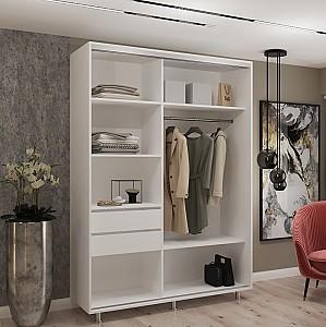 Dulap-cupe My-Style 1.3 x H2.4 m Oglinda Cenușiu