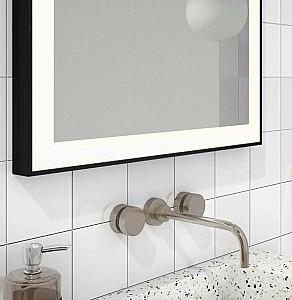 Oglindă Dubiel Vitrum LOGAN Black 80×100 touch switch