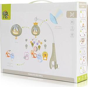 Carusel pentru patuc Moni Penguin Grey