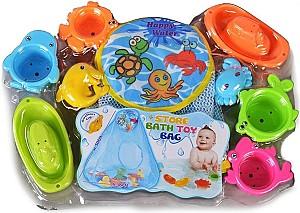 Jucărie pentru apă și baie Moni Bag Sea Animals