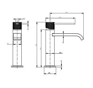 Robinet bucatarie SanDonna AGATA Black