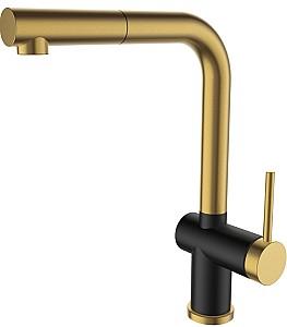 Robinet bucatarie SanDonna Riva Gold/Black