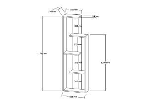 Etajera Trendy Bagheta Nuc (Maro)