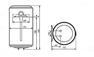 Boiler electric Atlantic O Pro Steatite 50L VM