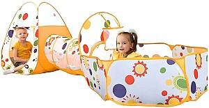 Tunel pentru copii 4Play Three sunflowers 310x120x95cm