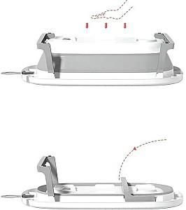 Cada pentru bebelusi 4Play Tiny Whale White/Grey