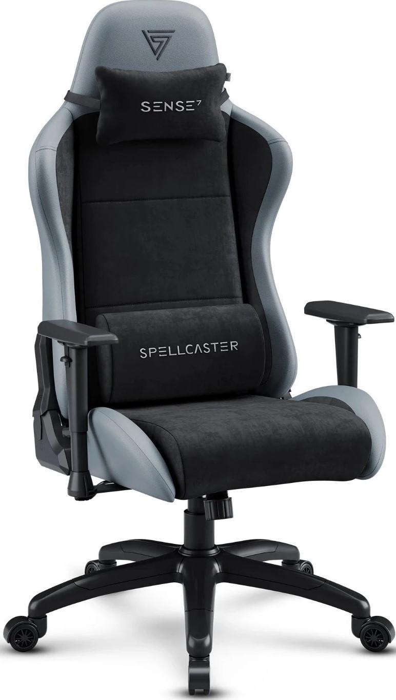 Fotoliu gaming SENSE7 Spellcaster FUKU XL PU Black and Gray