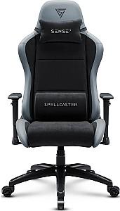 Fotoliu gaming SENSE7 Spellcaster FUKU XL PU Black and Gray