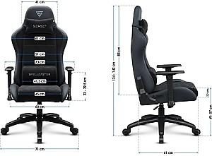 Fotoliu gaming SENSE7 Spellcaster FUKU XL PU Black