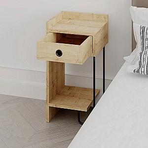 Noptiera Trendy Sirius Left Stejar (Bej) v2