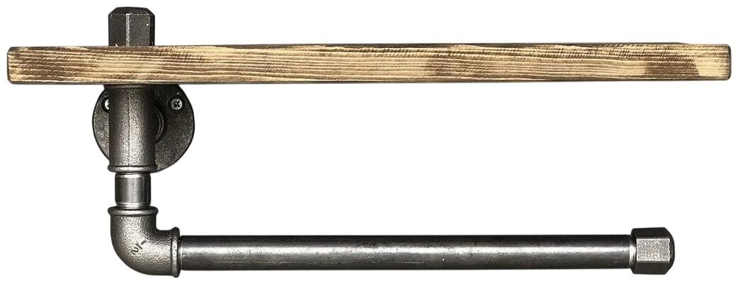 Raft pentru baie Trendy Boruraf035 Negru/Nuc (Maro)