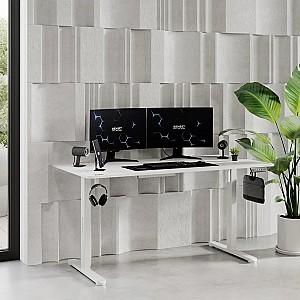 Masa gaming SENSE7 Nojo 140x70 White