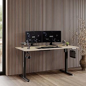 Masa gaming SENSE7 Nojo 140x70 Black Pine