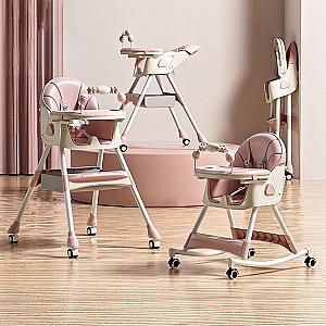 Scaun de masa multifunctional 4Play Transformer Pink