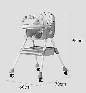 Scaun de masa multifunctional 4Play Transformer Pink