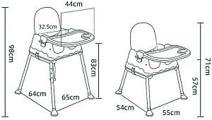 Scaun de masa multifunctional 4Play E-800 Blue
