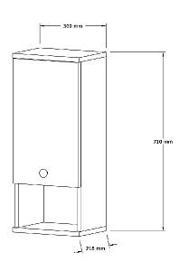 Dulap de baie Trendy Mis Alb