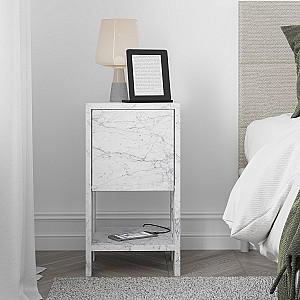 Noptiera Trendy Ema Marmura de Carrara (Gri)