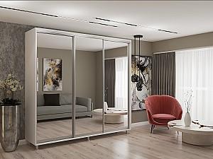 Dulap-cupe My-Style 2.3 x H2.4 m Oglinda Alb