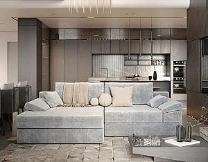 Canapea coltar Sofyno Atlas Gri