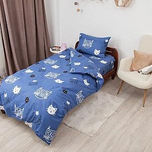 Lenjerie de pat Relaxe Home Soft Dreams 145x210cm Kitten Blue