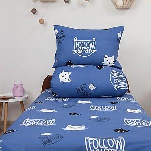 Lenjerie de pat Relaxe Home Soft Dreams 145x210cm Kitten Blue