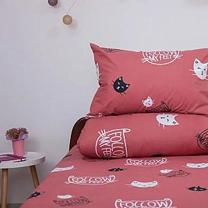 Lenjerie de pat Relaxe Home Soft Dreams 145x210cm Kitten Red